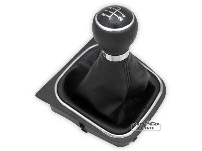 Pomello della leva del cambio a 5 marce pelle nera e alluminio, Accessori  Peugeot