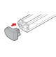 2 x TAPPI TERMINALI APRIBILI  X BARRE NORDRIVE KARGO PLUS IN ALLUMINIO