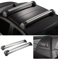 2x BARRE PORTATUTTO ALLUMINIO + KIT PER VW GOLF 7 (2012) WHISPBAR 