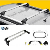 2x BARRE PORTATUTTO ALLUMINIO TELESCOPICHE PER DACIA DUSTER (MANCORRENTE GRANDE)