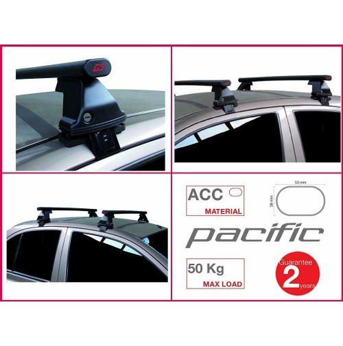 2x BARRE PORTATUTTO JEEP RENEGADE DAL 2018> G3 KIT ACCIAIO