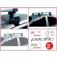 2x BARRE PORTATUTTO PER AUDI A6 BERLINA 4 PORTE DAL 2018 KIT G3 IN ACCIAIO