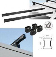 2x BARRE PORTATUTTO PER NISSAN KUBISTAR - MAXI (2003-2009) NORDRIVE KARGO 115 cm