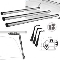 3x BARRE PORTATUTTO IN ALLUMINIO PER ALFA ROMEO AR8 - H3 (1978-1990) 