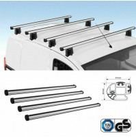 4x BARRE PORTATUTTO ALLUMINIO MERCEDES SPRINTER 2006-2013 NORDRIVE KARGO ALU