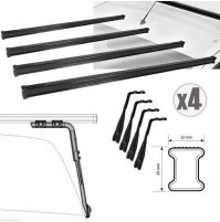 4x BARRE PORTATUTTO PER ALFA ROMEO AR8 - H3 (1978-1990) 