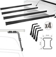 4x BARRE PORTATUTTO PER VW VOLKSWAGEN TRANSPORTER T4 - ALTO (1990-2003) NORDRIVE