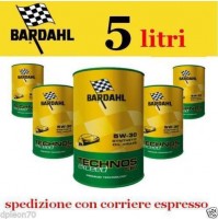 BARDAHL TECHNOS C60,5W30 EXCEED,OLIO SINTETICO 100%, KIT DA 5 LITRI