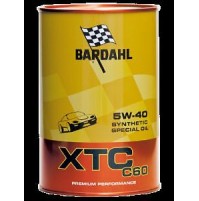 BARDAHL XTC 5W40,C60, OLIO MOTORE 100% SINTETICO AUTO A BENZINA E DIESEL 1 LITRO