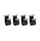 BARRE PORTATUTTO  ACCIAIO NERO NORDRIVE SNAP PEUGEOT BIPPER TEPPE 5 P RAILING 
