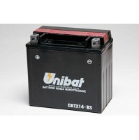 BATTERIA MOTO/SCOOTER UNIBAT/SAF MOD.CBTX14-BS -COMPATIBILE-YTX14-BS