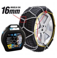 CATENE DA NEVE S-16 PER FURGONI E 4X4,OMOLOGATE, MONTAGGIO FACILE GRUPPO 23