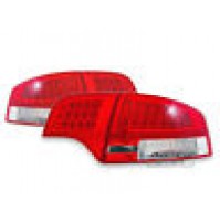 FANALI POSTERIORI A LED AUDI A4 BERLINA B7 ROSSO /CROMATO