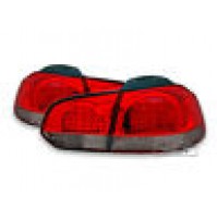 FANALI POSTERIORI A LED VOLKSWAGEN GOLF 6  ROSSO- FUME'