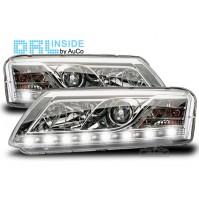 FARI FANALI ANTERIORI AUDI A6 4F CON LUCI DIURNE A LED 2004-2008,VERSIONE XENON