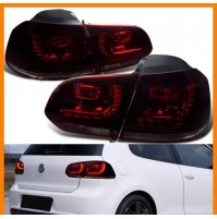 FARI FANALI POSTERIORI A LED VOLKSWAGEN GOLF 6 VI DAL 2008 TIPO GTI ROSSO FUME'