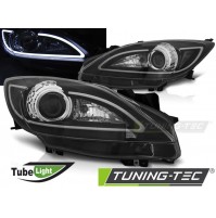 Fari anteriori MAZDA 3 09-10.13 TUBE LIGHT BLACK