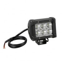 Faro ausiliario a 6 Led Cree - 9/32V - Bianco impermeabile IP67,4x4,ispezione