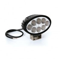 Faro ausiliario a 8 Led - 10/30V - Bianco,impermeabile IP67,4x4,lavoro.