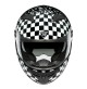 IRIE CASCO INTEGRALE SFIDA NERO-BIANCO A SCACCHI INTERNO ANALLERGICO+SOTTOGOLA
