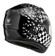 IRIE CASCO INTEGRALE SFIDA NERO-BIANCO A SCACCHI INTERNO ANALLERGICO+SOTTOGOLA