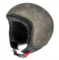 IRIE CASCO JET HUNTER C RUSTY INTERNO ANALLERGICO FINITURE IN PELLE 