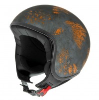 IRIE CASCO JET HUNTER C RUSTY  INTERNO ANALLERGICO FINITURE IN PELLE 