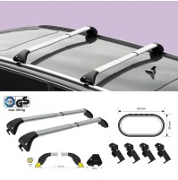KIT 2x BARRE PORTATUTTO IN ALLUMINIO TELESCOPICHE PER FORD GALAXY (2010-2015)