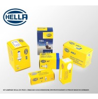 KIT LAMPADE HELLA 225 PEZZI + OMAGGIO PER AUTORIPARATORI,LEGGI TESTO,GERMANY 