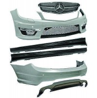 KIT PARAURTI AMG MERCEDES CLASSE C W 204 DAL 2011 BERLINA,DOPPIA USCITA