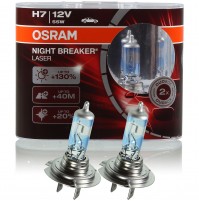 LAMPADE H7 OSRAM NIGHT BREAKER LASER +130%,12V-55W OMOLOGATE+40 METRI VISIBILITA
