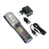 Lampada da lavoro ricaricabile a LED con torcia - 12/24/230V