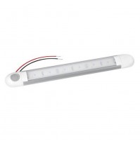 Lum-1, lampada plafoniera a Led in alluminio 12/24V,12 led 810 lumen universale