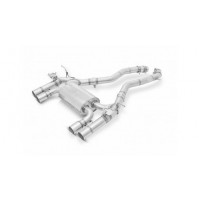 MARMITTA SOLO TUBO BMW M4 F82 TUBI STYLE ACCIAIO CON VALVOLE INCONEL+CODINI