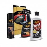 MEGUIARS,KIT CABRIOLET, KIT DI MANUTENZIONE CAPPOTTE E PLASTICHE 4 PEZZI