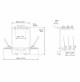 Menabo Shadow Posteriore PORTABICI PER VW T5 Multivan Bus PORTELLONE 2005-2015