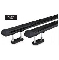 N15005  Club, coppia barre portatutto in acciaio - XL - 135 cm,railing aperti