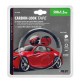 Nastro adesivo effetto carbonio carbon look 4k-termoformabile misura 500x1.5 cm