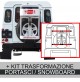 PORTASCI + PORTABICI/SNOWBOARD ALLUMINIO GRINGO SKI RUOTA DI SCORTA FUORISTRADA