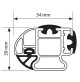 PORTATUTTO PROFESSIONALE CON BARRE IN ALLUMNIO FIAT TALENTO DAL 2016,4 BARRE