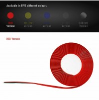 Profilo Adesivo per Auto-Moto-Bici con Biadesivo 3M msura 150X3 mm,colore ROSSO