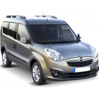 Rails Railing Barre Longitudinali Opel Combo LUNGO dal 2012,in Alluminio+ ABS