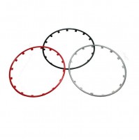Set 4 anelli in ABS di protezione cerchi in lega,look sportivo, misura 15