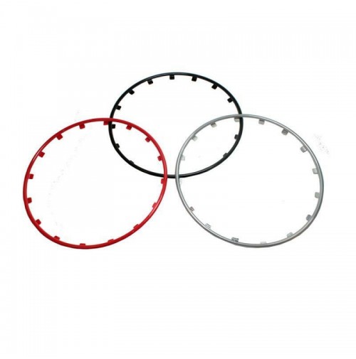 Set 4 anelli in ABS di protezione cerchi in lega,look sportivo