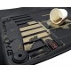 TAPPETI AUTO IN PVC A VASCHETTA 3D ANT+POST CON FIX ADAT.FORD RANGER ANNO 15-23